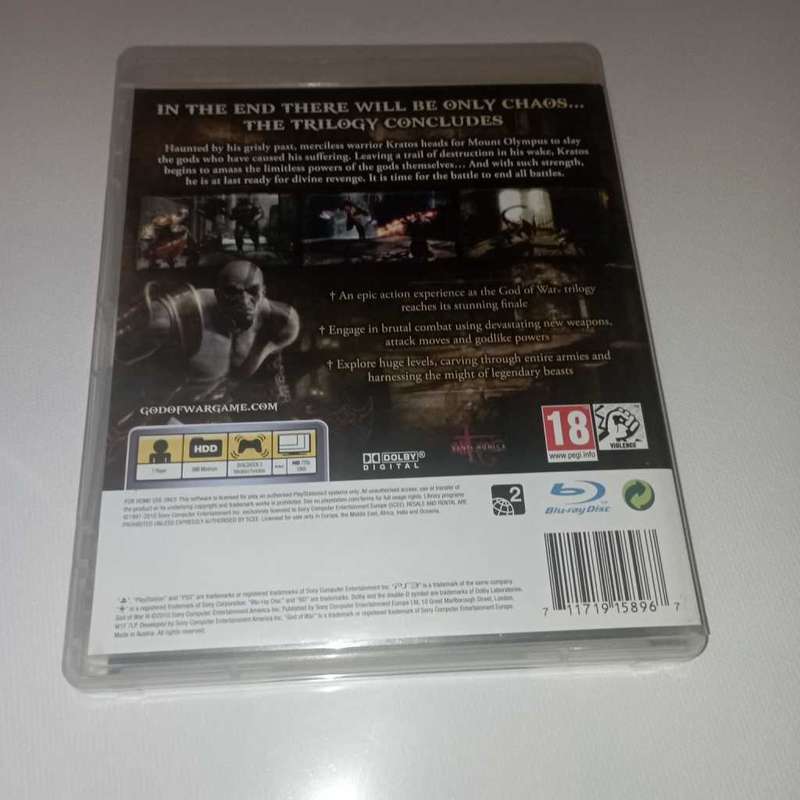 God of War III [PS3]  **No Booklet**